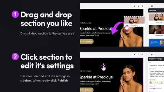 Shopsta Landing Page Builder screenshot