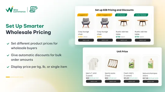 Snap: B2B Wholesale Pricing screenshot