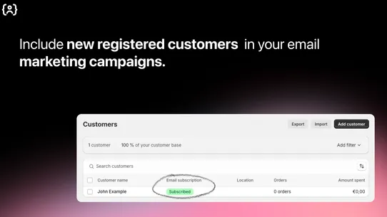 Pro Customer Registration Form screenshot