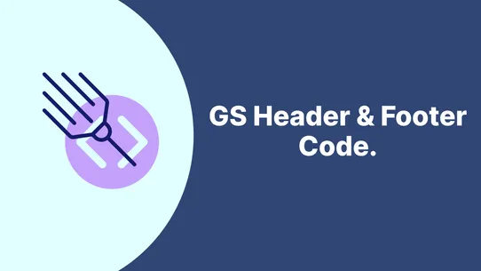 GS Header &amp; Footer Code screenshot