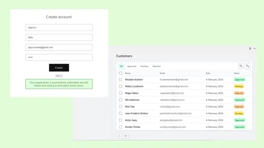 SureCust ‑ Approve Customers screenshot