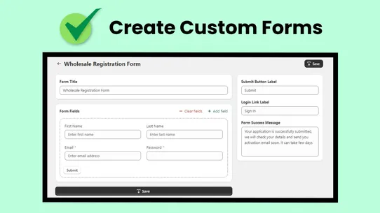 SureCust Forms Builder, Locks screenshot