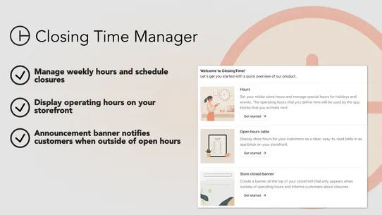 Closing Time Manager screenshot