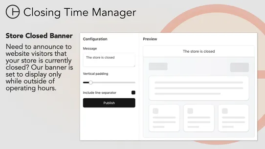 Closing Time Manager screenshot