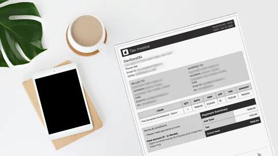 Indian GST Invoice screenshot