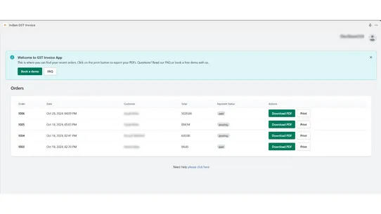 Indian GST Invoice screenshot