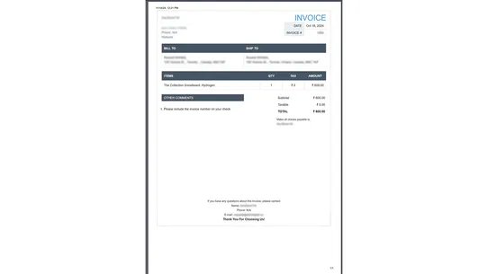 Indian GST Invoice screenshot