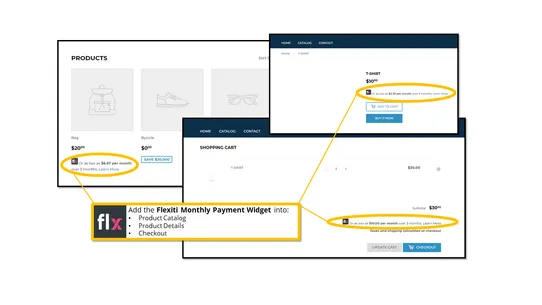 Flexiti Monthly Payment Widget screenshot