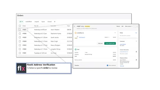 Flexiti Address Verification screenshot