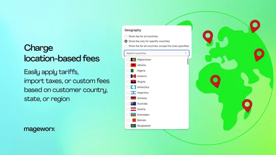 UpCharge Fees Addons Surcharge screenshot