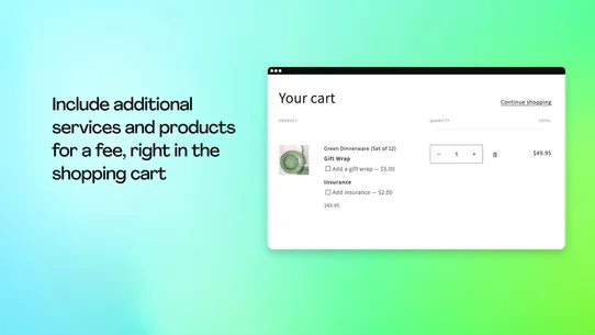 UpCharge Fees Addons Surcharge screenshot