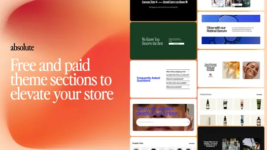 Absolute: Theme Sections Store screenshot