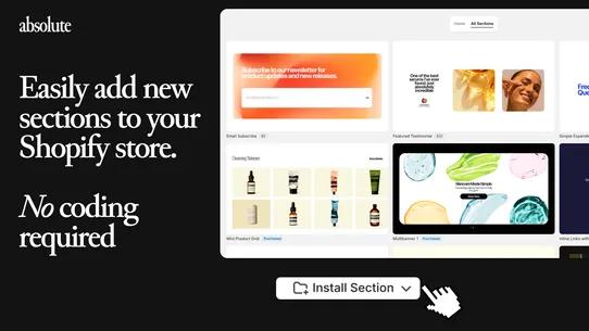 Absolute: Theme Sections Store screenshot
