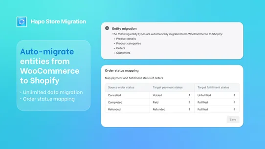 HAPO Store Migration screenshot