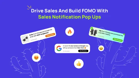 FOMO:Social Proof+Sales Pop Up screenshot