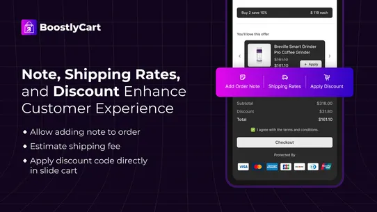 BoostlyCart Cart Drawer Upsell screenshot