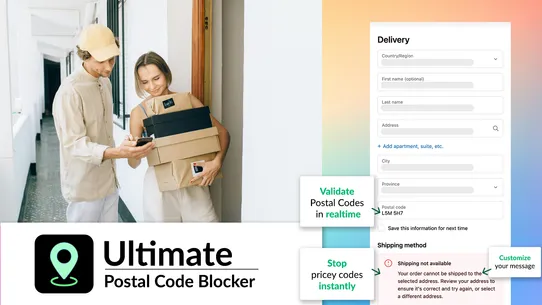 Ultimate Postal Code Blocker screenshot