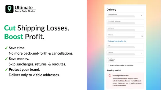 Ultimate Postal Code Blocker screenshot