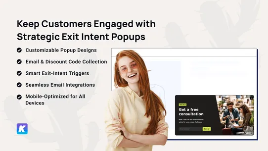 K: Exit Intent Popup screenshot