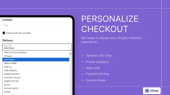 XStak: Easy Checkout screenshot