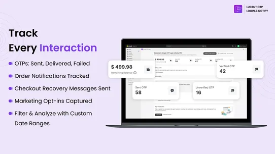 Lucent ‑ OTP Login &amp; Notify screenshot