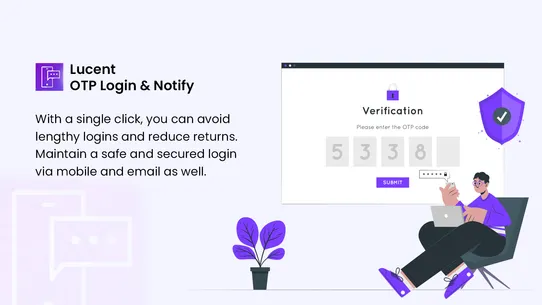 Lucent ‑ OTP Login &amp; Notify screenshot