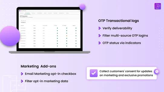 Lucent ‑ OTP Login &amp; Notify screenshot