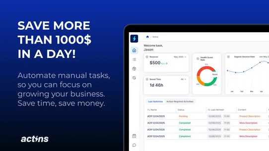 Actins | AI Product Data screenshot