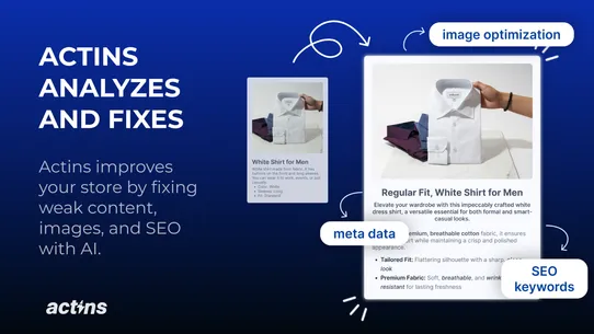Actins | AI Product Data screenshot
