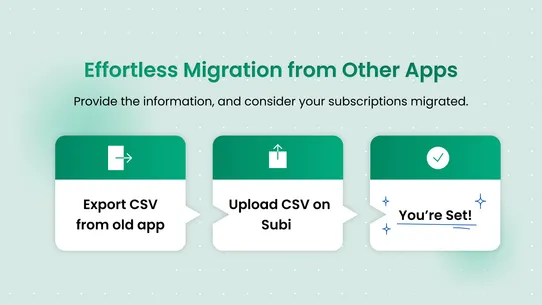 Subi Subscriptions App screenshot