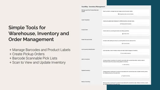 ScanWay ‑ Inventory Management screenshot