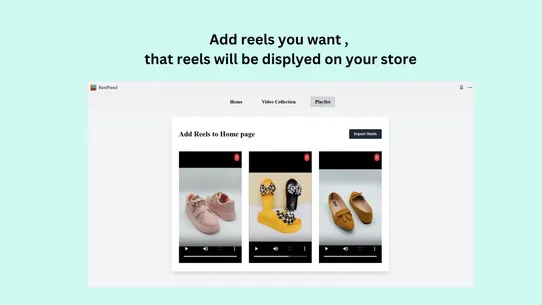 ReelFeed‑Shoppable Videos+Reel screenshot