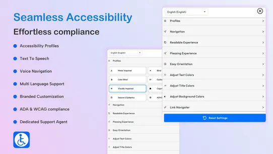 Accessibility &amp; ADA AODA WCAG screenshot