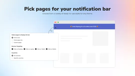 Annify Announcement Bar screenshot