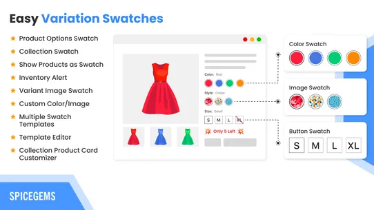 EVS ‑ Easy Variation Swatches screenshot