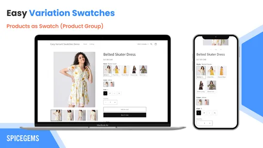 EVS ‑ Easy Variation Swatches screenshot