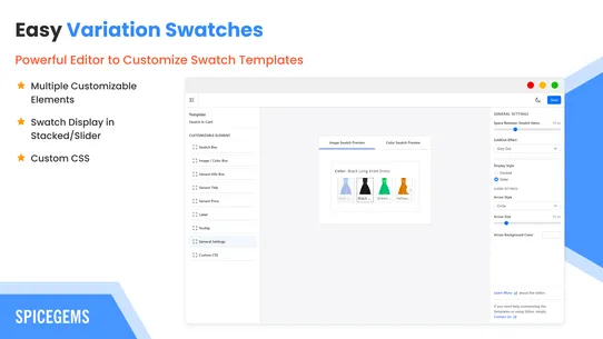 EVS ‑ Easy Variation Swatches screenshot