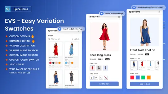 EVS ‑ Easy Variation Swatches screenshot