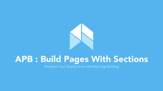 APB: Build Pages with Sections screenshot