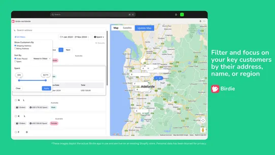 Birdie: Map Your Customers screenshot