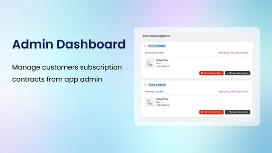 iSubfy Product Subscriptions screenshot