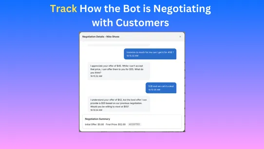 Haggler: AI price negotiation screenshot