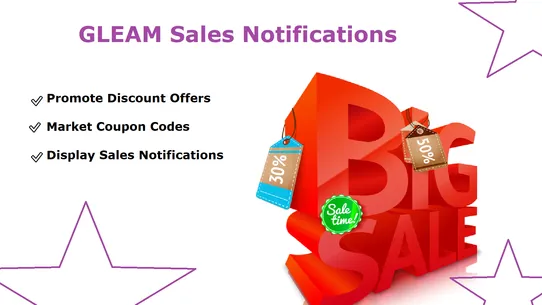 GLEAM Sales Notifications screenshot