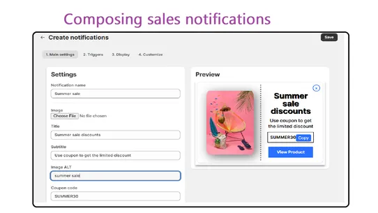 GLEAM Sales Notifications screenshot