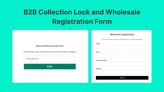 EasyB2B: Wholesale Lock &amp; Form screenshot