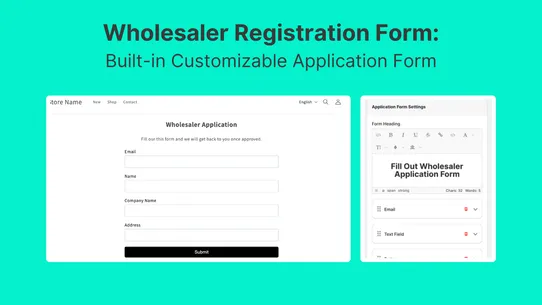 EasyB2B: Wholesale Lock &amp; Form screenshot