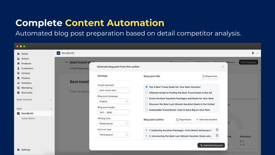 StoreBLOG: AI Blog &amp; AI SEO screenshot