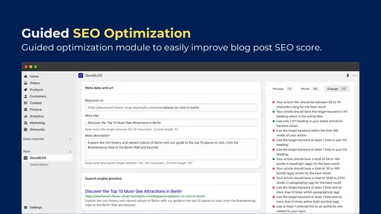 StoreBLOG: AI Blog &amp; AI SEO screenshot