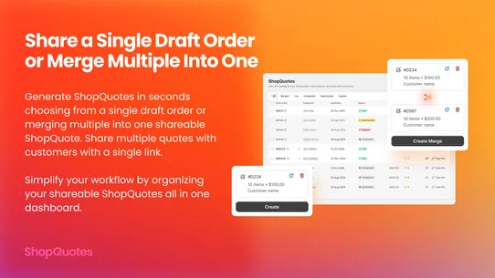 SQ: Live Draft Order Quotes screenshot