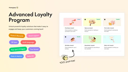 Honeypop: Loyalty &amp; Referrals screenshot